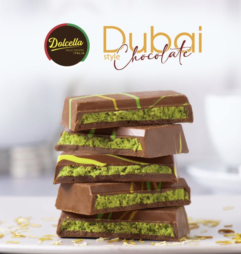 Dolcella Dubai style packaged chocolate stack